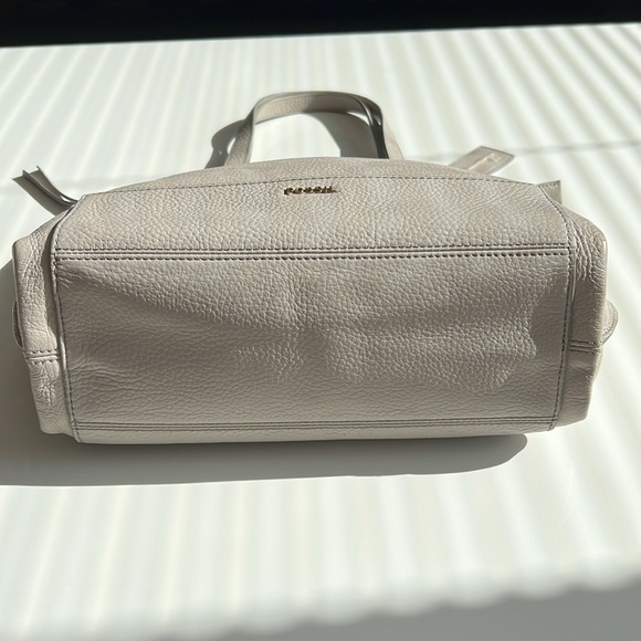 Fossil tote leather bag dove gray - Picture 5 of 15
